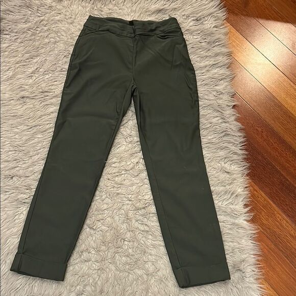 Tribal fia cuffed straight cropped high rise trouser dark green‎ size 4 - Picture 1 of 5